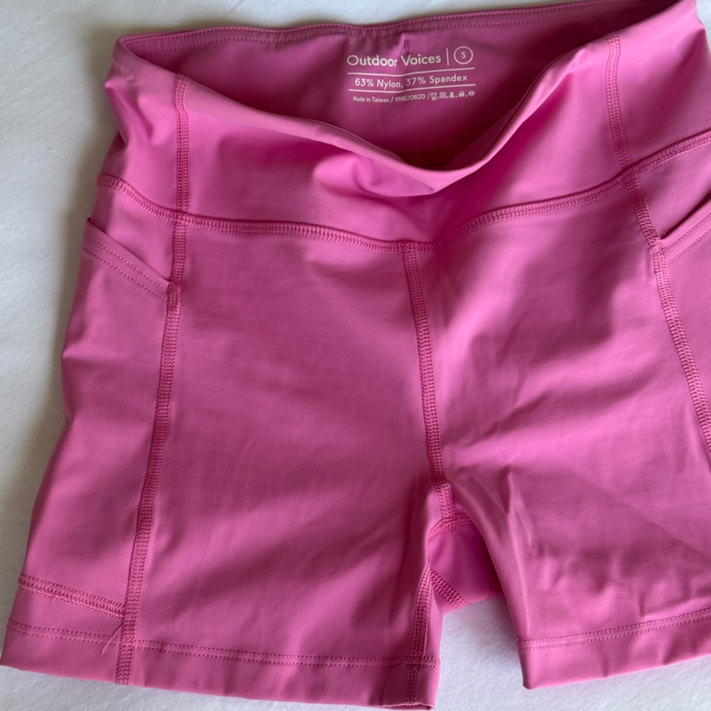 Outdoor Voices Women's Pink Shorts - Picture 2 of 5